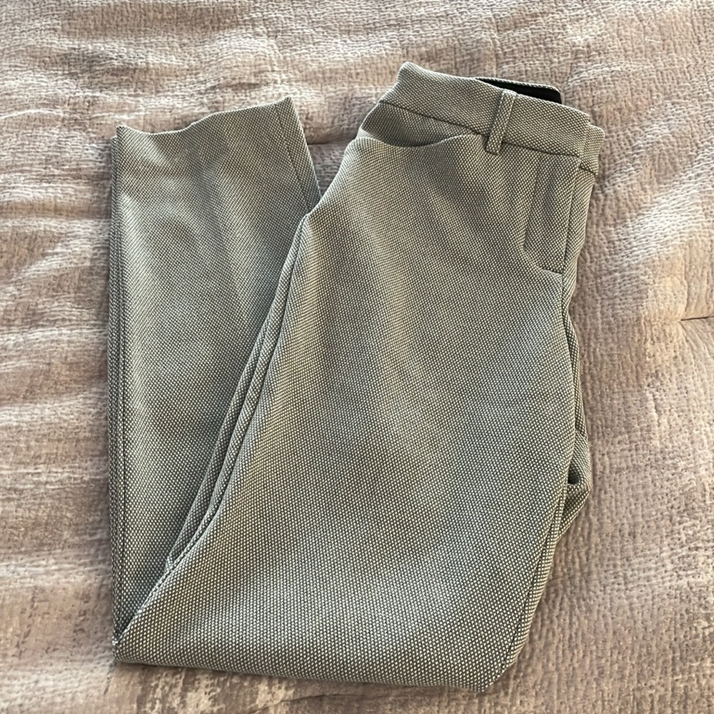 Express Publicist Ankle Mid-Rise Pants - Light Gray